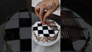 New design black forest cake 😍 decoration ideas blackforestcake shorts youtubeshorts viralvideo [upl. by Austen]