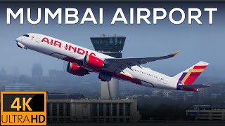 Mumbai Airport  Morning Plane Spotting 2024  MEGA Compilation 4K [upl. by Nine419]