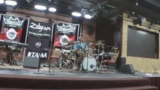 Calvin Rodgers at Mia Drum Clinic Part 3 [upl. by Emirac]