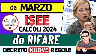 ⚠️ ISEE 2024 CALCOLI da RIFARE➡INPS MELONI CAMBIA REGOLE PER PAGAMENTI da MARZO errore ASSEGNO UNICO [upl. by Jane]