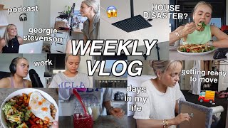 WEEKLY VLOG  HOUSE DISASTER  PODCAST  GEORGIE STEVENSON  GETTING READY TO MOVE Conagh Kathleen [upl. by Blumenthal]