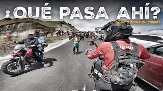 Encuentro CARRETERAS CORTADAS en ECUADOR por algo INESPERADO S25E03 VUELTA MUNDO en MOTO SINEWAN [upl. by Cozmo]