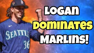 Logan Gilbert Goes 8 as Mariners Defeat Marlins  Mariners Postgame [upl. by Colb]