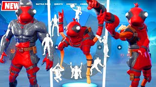 Leaked FISHPOOL Fortnite doing all BuiltIn Emotes incl SpiderMan amp Venom Emotes [upl. by Nahum]