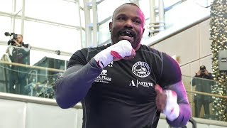 Dereck Chisora FULL PUBLIC WORKOUT vs Dillian Whyte [upl. by Nniuq]