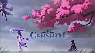 Raiden Shogun cut scene Genshin impact genshinimpact genshinimpactgameplay raidenshogun [upl. by Sanferd]