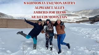 ARMENIA TOUR ARAGATS MOUNTAINSAGHMOSABANQ MONASTERY ALPHABET ALLEY AMBERD FORTRESS day3 [upl. by Kreegar913]