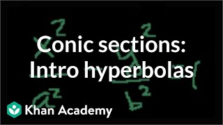 Conic sections Intro to hyperbolas  Conic sections  Algebra II  Khan Academy [upl. by Ealasaid]