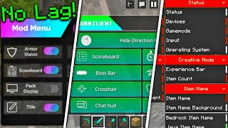 5 MCPE Clients With Mod Menu  Minecraft Bedrock Edition [upl. by Galan]