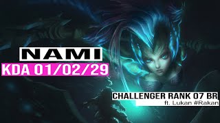 Nami vs Janna Sup  Rank 07  Challenger BR Patch 142 Season 14 [upl. by Eixam]