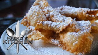 EASY CROSTOLI 3 Ingredients  VIDEO RECIPE [upl. by Daigle496]