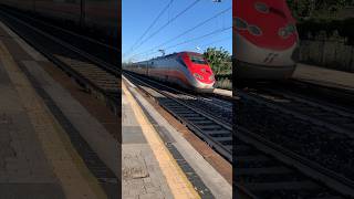 Frecciarossa 9808 LecceTorino Porta Nuova transita a Gambettola con una strombazzata iniziale [upl. by Ginevra]