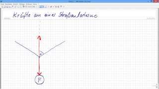 Physik  Kräfte an einer Straßenlaterne [upl. by Bobbette]