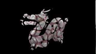 LarmorVoronoi and LarmorPhysx C API  Stanford Dragon shattered [upl. by Ardnama699]