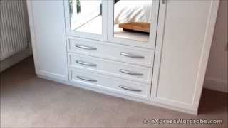 Home Brand Oslo 4door 3drawer Mirrored Wardrobe from Very [upl. by Eirrod]