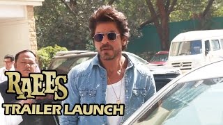 RAEES Trailer Launch Shahrukh Khans GRAND ENTRY  Miyan Bhai Ki ENTRY [upl. by Akiwak54]