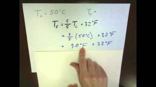 Converting Celsius to Fahrenheit [upl. by Abehshtab]