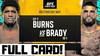 UFC Fight Night Burns vs Brady Predictions amp Full Card Breakdown  UFC Vegas 97 Betting Tips [upl. by Brookes]