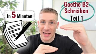 Goethe B2 Schreiben Teil 1  Quick and Easy Guide Subtitles [upl. by Calderon]