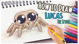 HOW to DRAW  LUCAS the SPIDER Cute amp Easy💜 [upl. by Cummine]