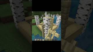 How to make a BIRCH HOUSE in Minecraft 15 [upl. by Nat637]