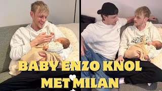 Milan Knol op kraamvisitie bij Enzo Knol en Myron [upl. by Kylie]