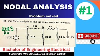 Nodal analysis problems Basic Electrical EngineeringCorrect ans21754 070 A [upl. by Domonic]