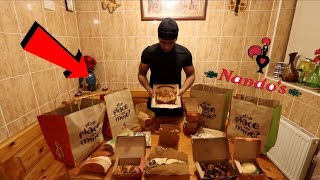 ENTIRE NANDOS MENU IN 10 MINUTES CHALLENGE EXTREME [upl. by Venuti]