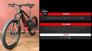 ShortView  MOUSTACHE Trail 8 eMTB HiddenPower integrierter BOSCH Akku 2018 [upl. by Tacye]