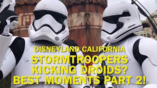 NEW Stormtroopers Try to Kick Droids More Funniest Moments Disneyland 2023 disney starwars [upl. by Avehs497]