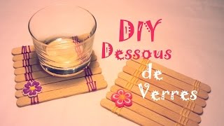 DIY Comment faire des dessous de verres avec des bâtons de glaces [upl. by Matt]