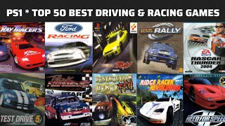 Top 50 Best Driving And Racing Games For PS1 [upl. by Cann381]