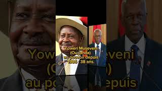 Top 10 présidents africains ayant passé plus de temps au pouvoir Afrique histoire shorts viral [upl. by Gipson]