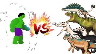 Dinosaurs Battle  Hulk VS Dinosaurs [upl. by Reffineg]