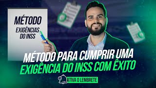 Método para cumprir uma exigência do INSS com êxito  Live 89 [upl. by Rhodie]