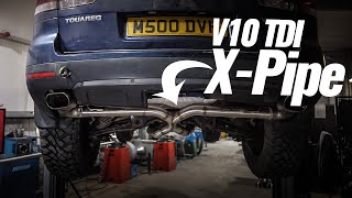 Straight Pipe vs X Pipe Which is best V10 TDI Touareg [upl. by Cami892]