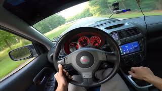 POV Drive in My STI Tomei Straight Pipe [upl. by Arikaahs]