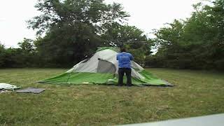 coleman Montana 8 person tent set up and review [upl. by Ainesell]