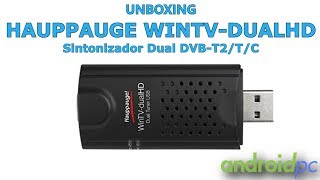 Unboxing Hauppauge WinTVdualHD con doble sintonizador DVBT2 [upl. by Dadelos627]