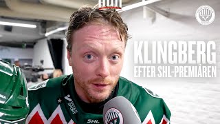 Calle Klingberg efter 51 i premiären i Scandinavium [upl. by Nnaeirrac]