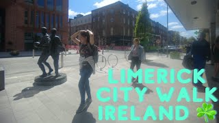 Walk around limerick City Centre Ireland ☘️ 4K [upl. by Orgalim]