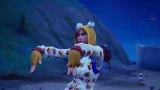 😍 CLOSEUP of the lovely Fortnite Onesie Skin 🥰 [upl. by Enitsrik]