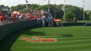 Clemson Baseball rushing Cheap Seats [upl. by Lesley]