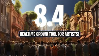 iClone 84  Cinematic Crowd Tool For Realtime Animation [upl. by Paschasia]