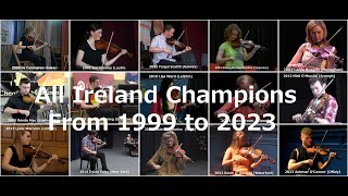 Fiddle players of Irish Traditional Music who won the All Ireland Fleadh From 1999 to 2023 [upl. by Anamor]