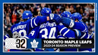 Toronto Maple Leafs 202324 Season Preview  Prediction [upl. by Ydissac]