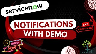 Notifications  Notifications Demo  ServiceNow [upl. by Eyaj]