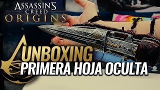 Assassins Creed Origins  Unboxing Español  La Pimera Hoja Oculta First Hidden Blade  REVIEW [upl. by Rihana]