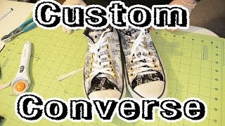 DIY Custom Converse Tutorial  From Scratch 11 [upl. by Ihsoyim]