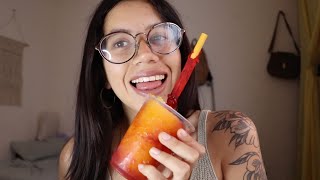 ASMR comiendo mangonada 🧡 [upl. by Custer]